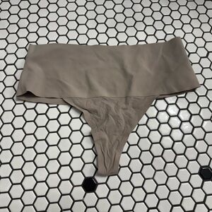 Spanx undietectable Tan High-Waisted Thong size large